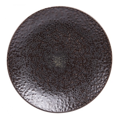 Assiette plate basalte - table et passion