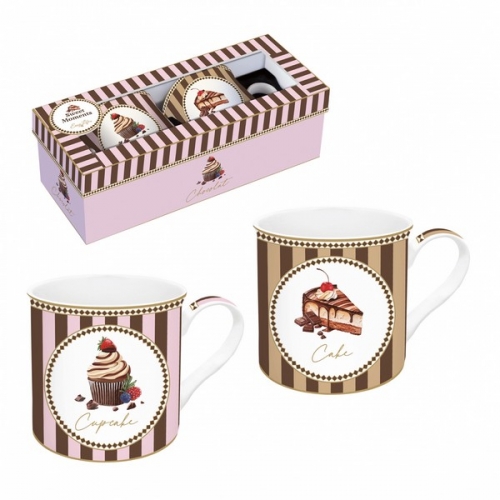 Coffret de 2 mugs sweet moments - easy life