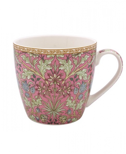 Grand mug hyacinth fond rose William Morris - leonardo collection