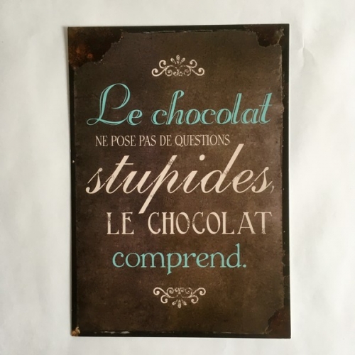 Carte postale le chocolat