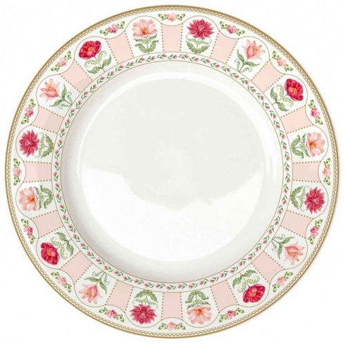 Assiette plate flowery -easy life