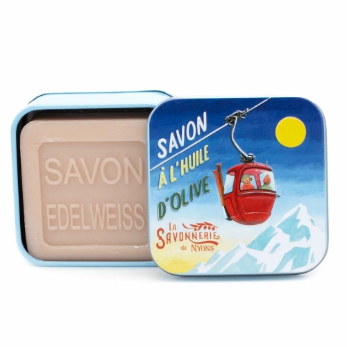 Boite à savon oeuf cabine montagne - savonnerie de Nyons