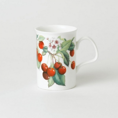 Mug porcelaine cerises rouges - Roy Kirkham