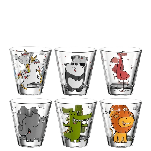 Coffret de 6 verres bambini - Leonardo