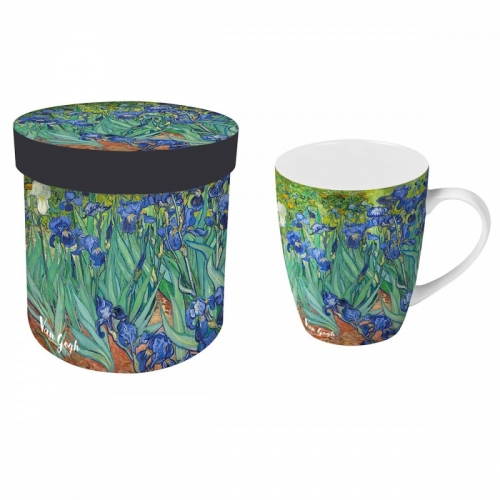 Mug iris dans boite cadeau