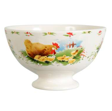 Bol du collectionneur poule - coq - comptoir de famille