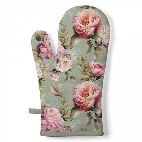 Gant de cuisine peonies composition green - ambiente