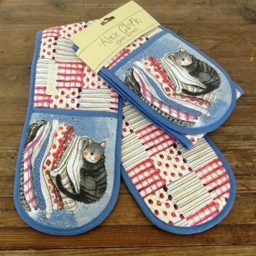 Double gant de cuisine chat laundry basket - Alex Clark