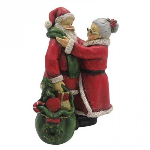 Figurine père et mère Noël