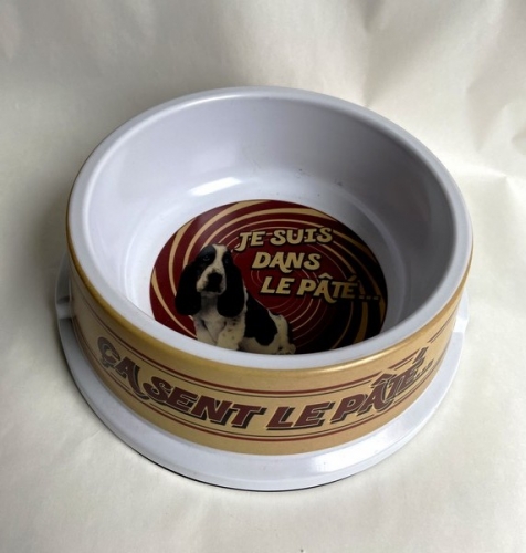Gamelle pour chien ça sent le pâté - natives déco