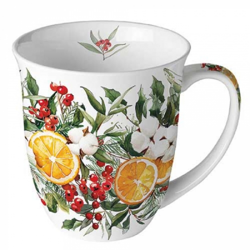 Mug winter oranges - ambiente