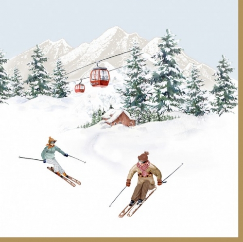 Serviettes en papier chalet - easy life
