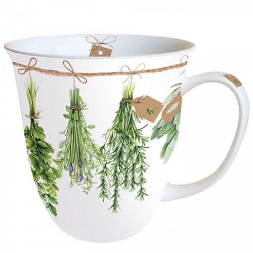 Mug fresh herbs - ambiente