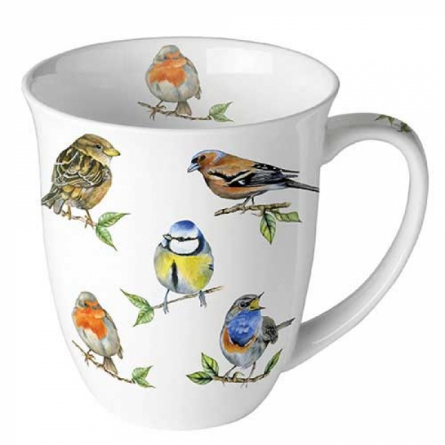 Mug bird species white - ambiente