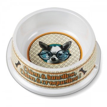 Gamelle pour chien à lunettes - natives deco