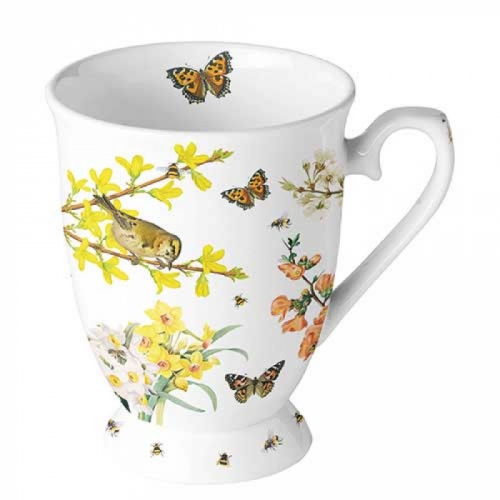 Mug sur pied oiseaux spring awakening - ambiente