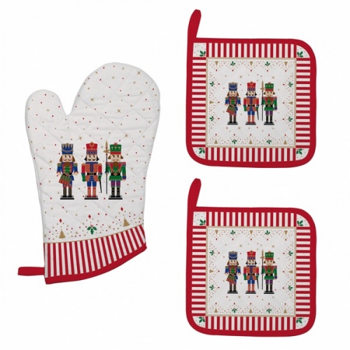 Set gant et 2 maniques nutcrackers - esay life