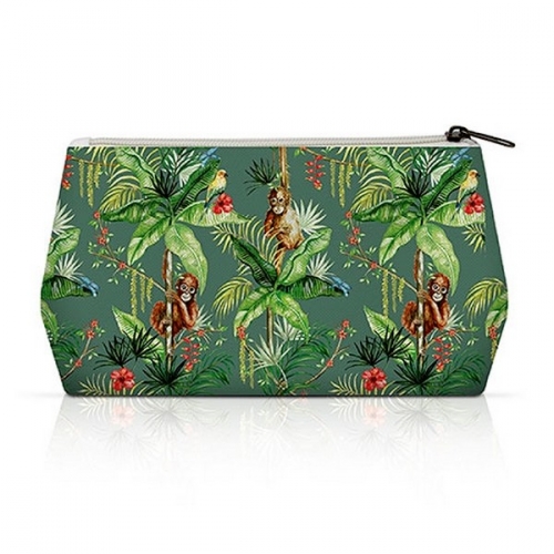 Trousse de toilette coton orangutan green ambiente