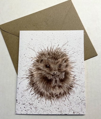 Carte double bébé hérisson - Hannah Dale