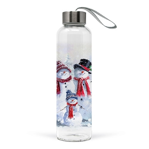 Bouteille en verre snowman with hat - ambiente