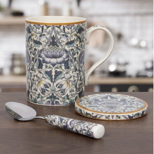Mug avec couvercle et cuillère Lodden William Morris - Leonardo collection