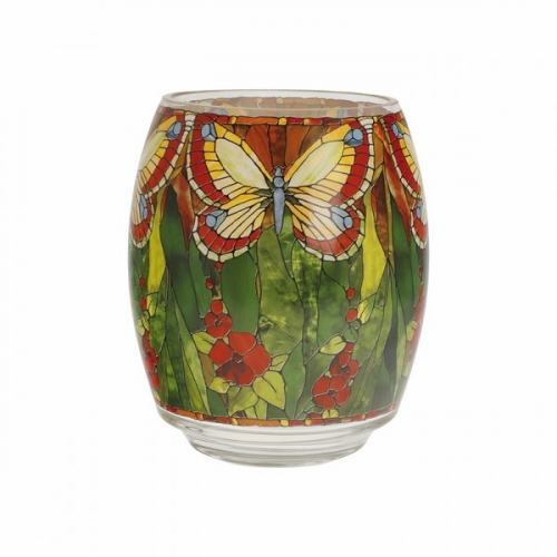 Vase photophore papillons Tiffany - artis orbis