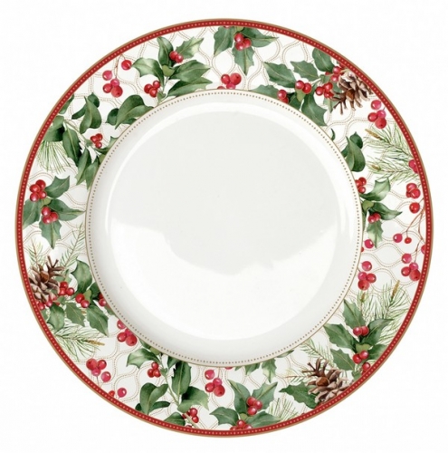 Assiette plate christmas berries - easy life