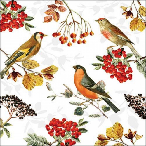 Serviettes autumn birds - ambiente