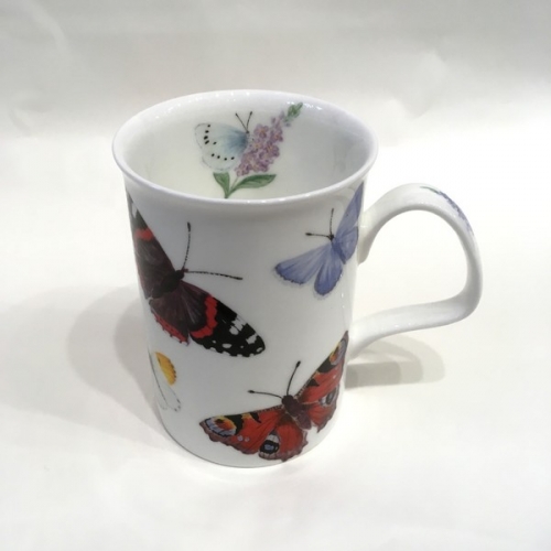 Mug papillons orange - Roy Kirkham