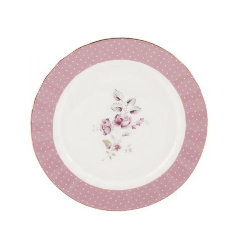 Assiette dessert ditsy floral rose