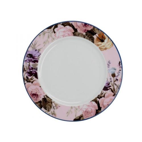 Assiette dessert pink floral Katie alice