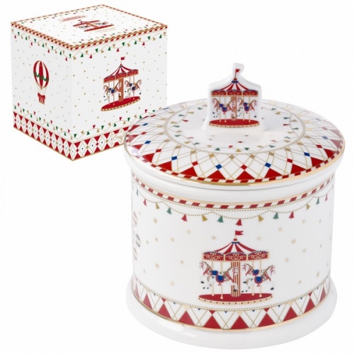 Boite à biscuits en porcelaine christmas wonderland - easy life