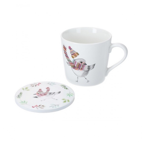 Mug Tipperleyhill robin avec dessous de verre - Mikasa