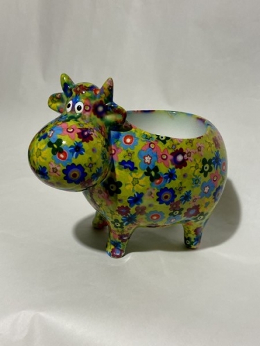 Pot de fleur vache Bella verte - pomme pidou