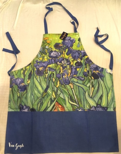 Tablier les iris de Van Gogh