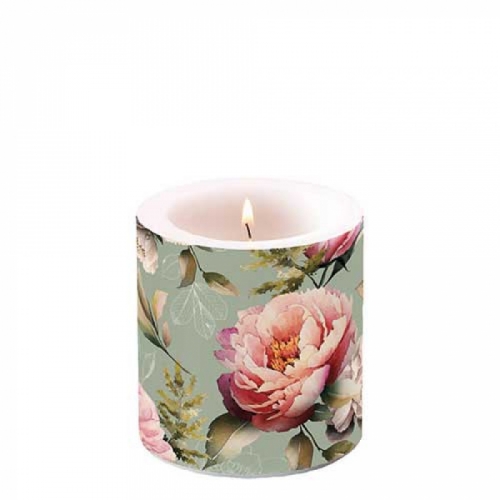 Petite bougie lampion peonies composition - ambiente