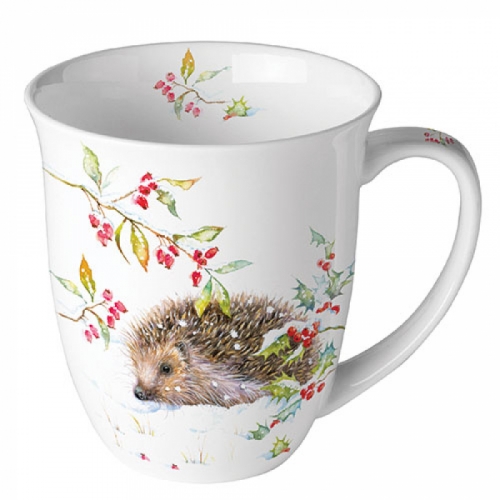 Mug hedgehog in winter - ambiente