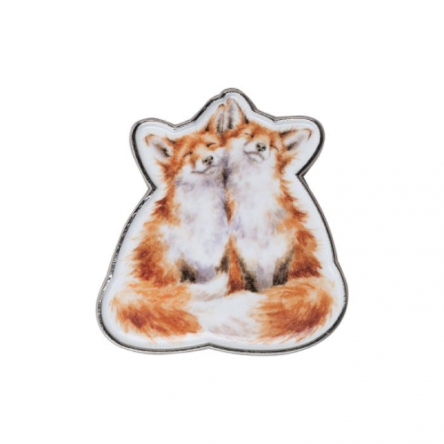 Pin couple de renards - wrendale