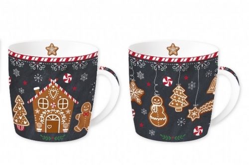 Coffret de 2 mugs gingerbread easy life