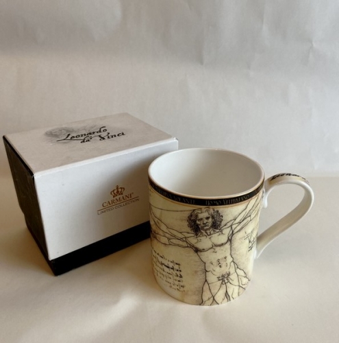 Mug l'homme de Vitruve Leonard de Vinci - Carmani