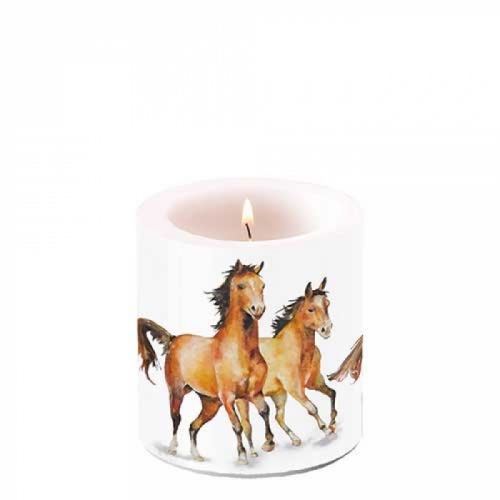 Petite bougie lampion wild horses - ambiente