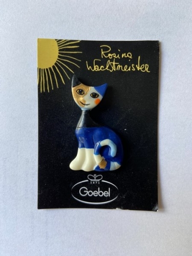 Petit magnet chat bleu - Rosina Wachtmeister