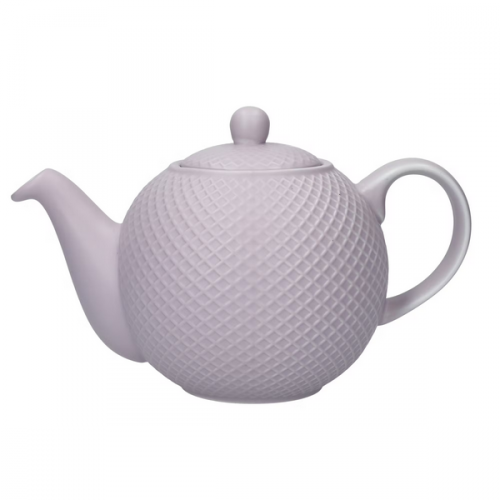 Théière 4 tasses globe pourpre textured - London Pottery