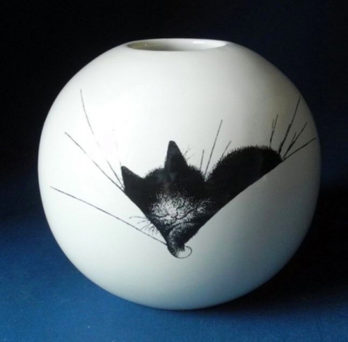 Vase chat de Dubout gros dodo