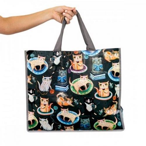 Sac cabas crazy cats allen designs