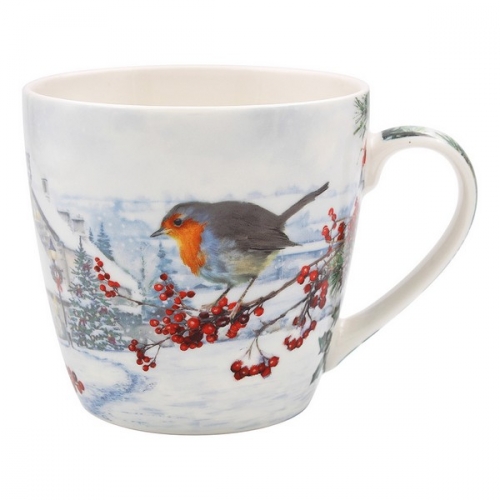 Mug christmas robins - leonardo collection