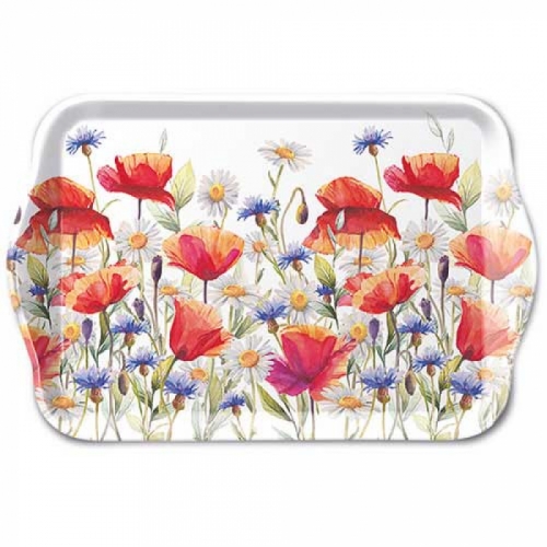 Petit plateau poppies and cornflowers - ambiente