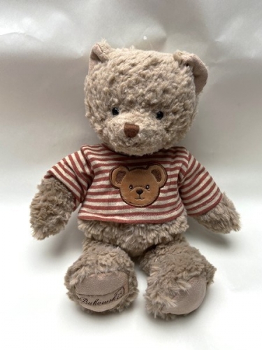 Ours en peluche Colin sweat rayé rouge - Bukowski