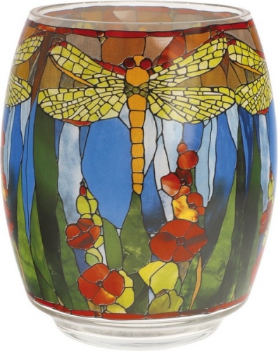 Vase photophore libellules Tiffany - artis orbis