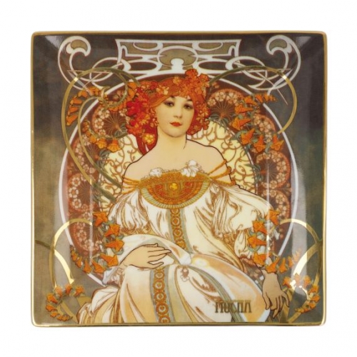 Petite coupe en porcelaine rêverie de Mucha - Artis Orbis